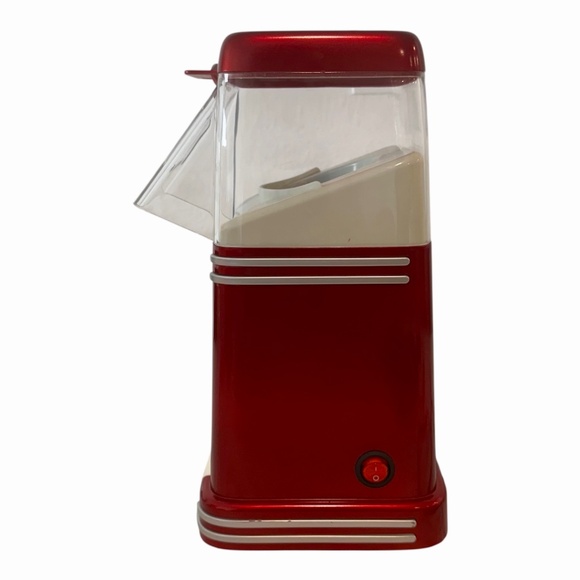 Nostalgia Hot-Air Popcorn Maker, 8 Cups | Retro Red | Oil-Free - Picture 2 of 6